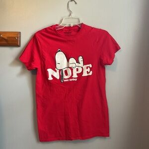 Nope Not Today Snoopy Graphic Shirt
